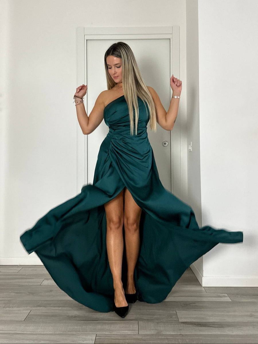 Vestito lungo monospalla GLAMOUR