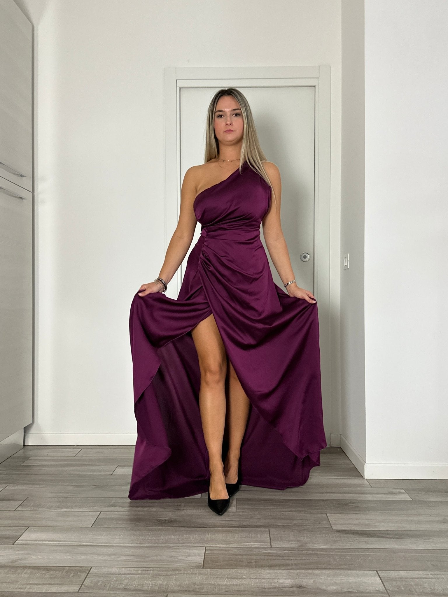 Vestito lungo monospalla GLAMOUR Follie by Alice