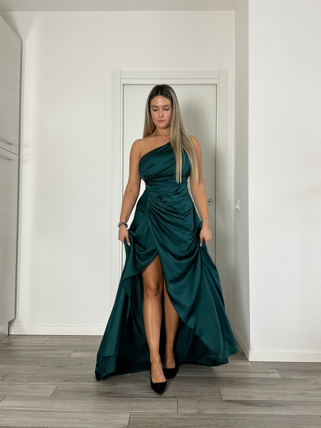 Vestito lungo monospalla GLAMOUR - Follie by Alice