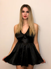 Abito corto nero Crystal - Follie by Alice