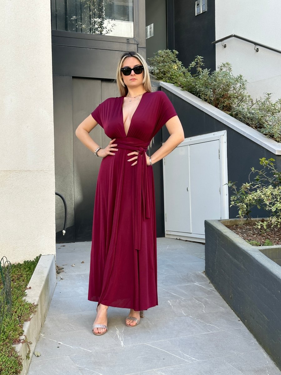 Look Outfit Abito Bordeaux Outfit Abito Bordeaux Amantea Abito In