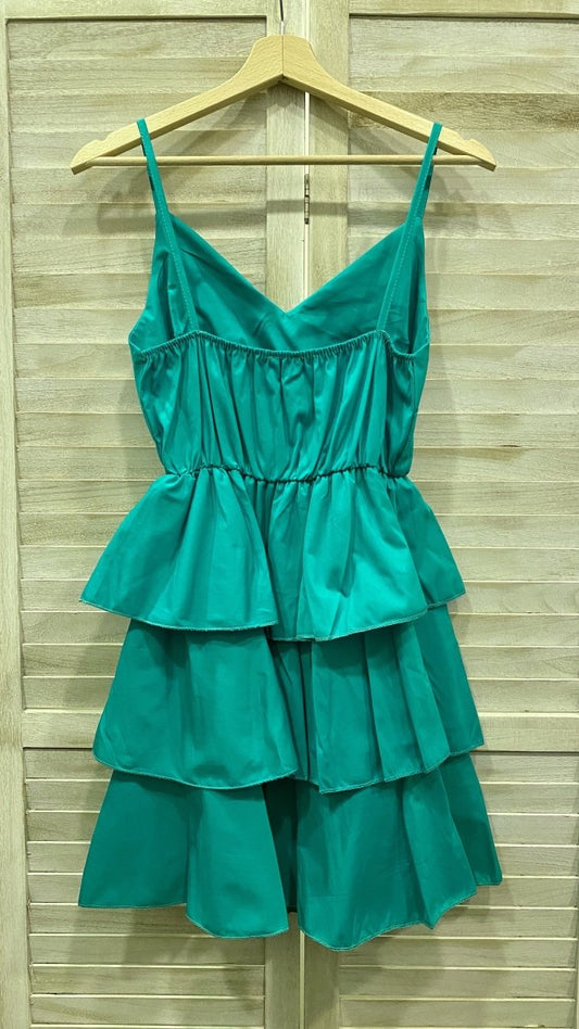 Abito verde acqua a balze - Follie by Alice