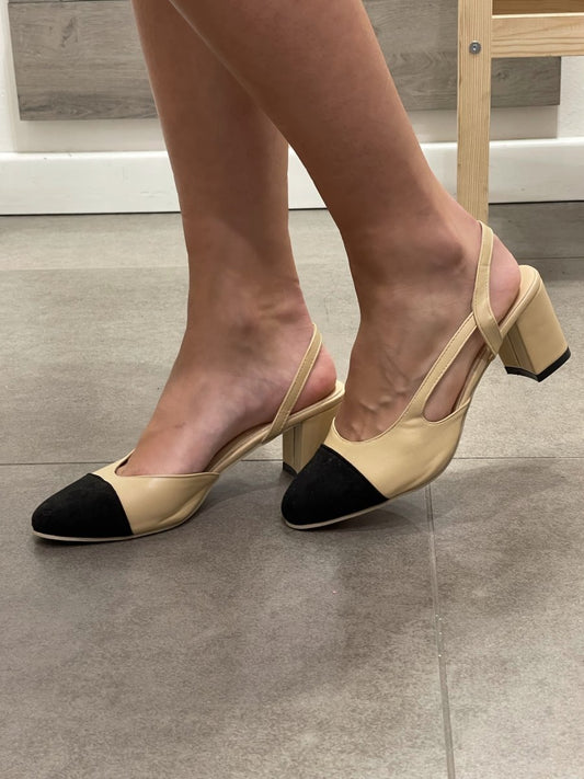 Ballerine chanel con tacco hotsell