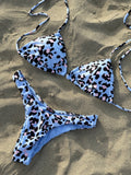 Bikini Slip azzurro maculato - Follie by Alice