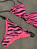 Bikini Slip fucsia zebrato - Follie by Alice