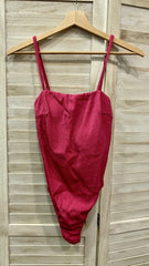 Body costume fucsia effetto glitterato - Follie by Alice
