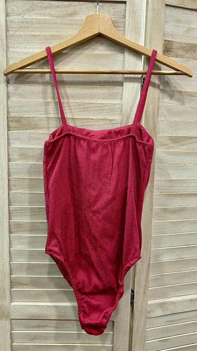 Costume intero fucsia effetto glitterato – alternate