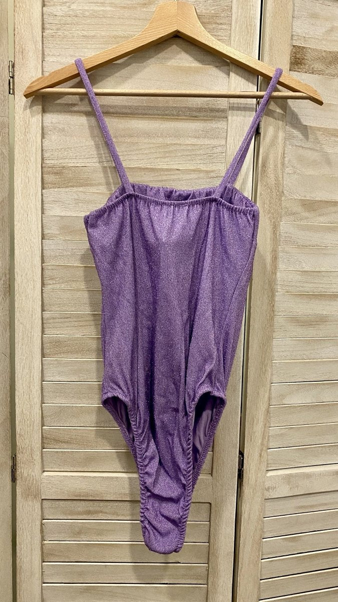 Costume intero lilla effetto glitterato – alternate