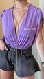 Body lilla con catenina - Follie by Alice