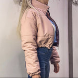 Bomber rosa in similpelle - Follie by Alice