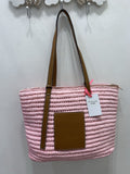 Borsa di paglia rosa - Follie by Alice