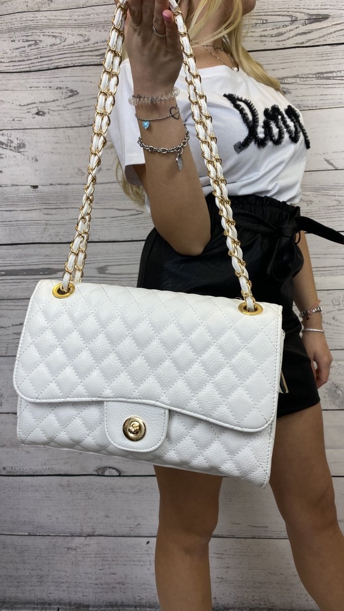 Borsa media bianca - Follie by Alice
