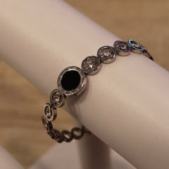 Braccialetto argento zodiaco con strass