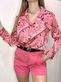 Camicia fucsia con fantasia bandana - Follie by Alice