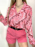 Camicia fucsia con fantasia bandana - Follie by Alice