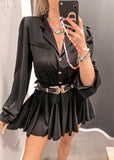 Camicia nera con manica a palloncino - Follie by Alice