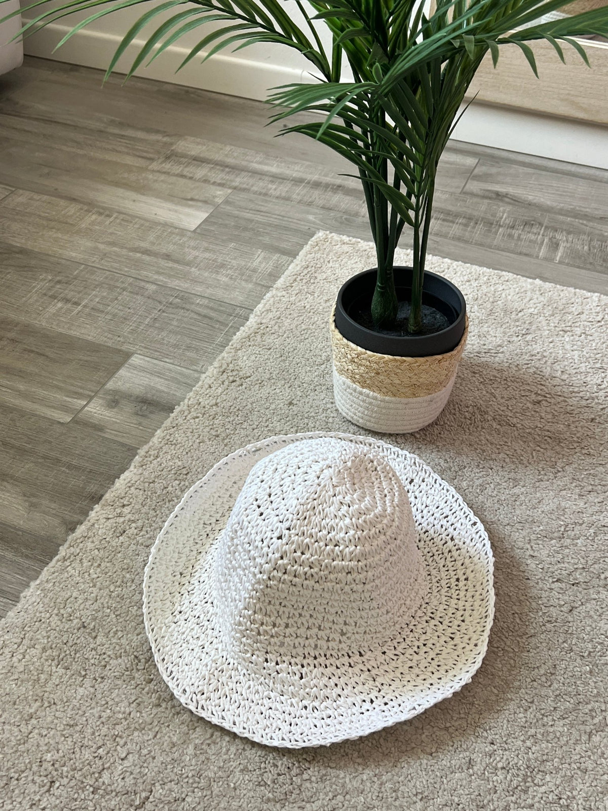 Cappello di paglia bianco - Follie by Alice