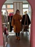Cappotto lungo color cammello