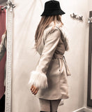 Cappotto pelliccia color ghiaccio - Follie by Alice
