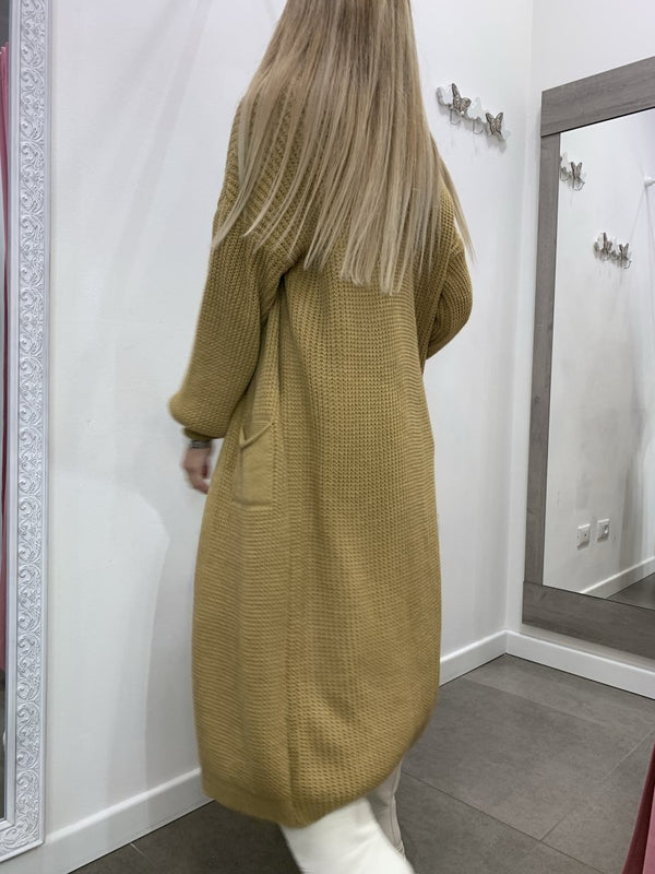 Cardigan lungo marrone - Follie by Alice