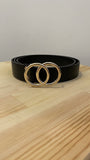Cintura nera con dettagli oro - Follie by Alice
