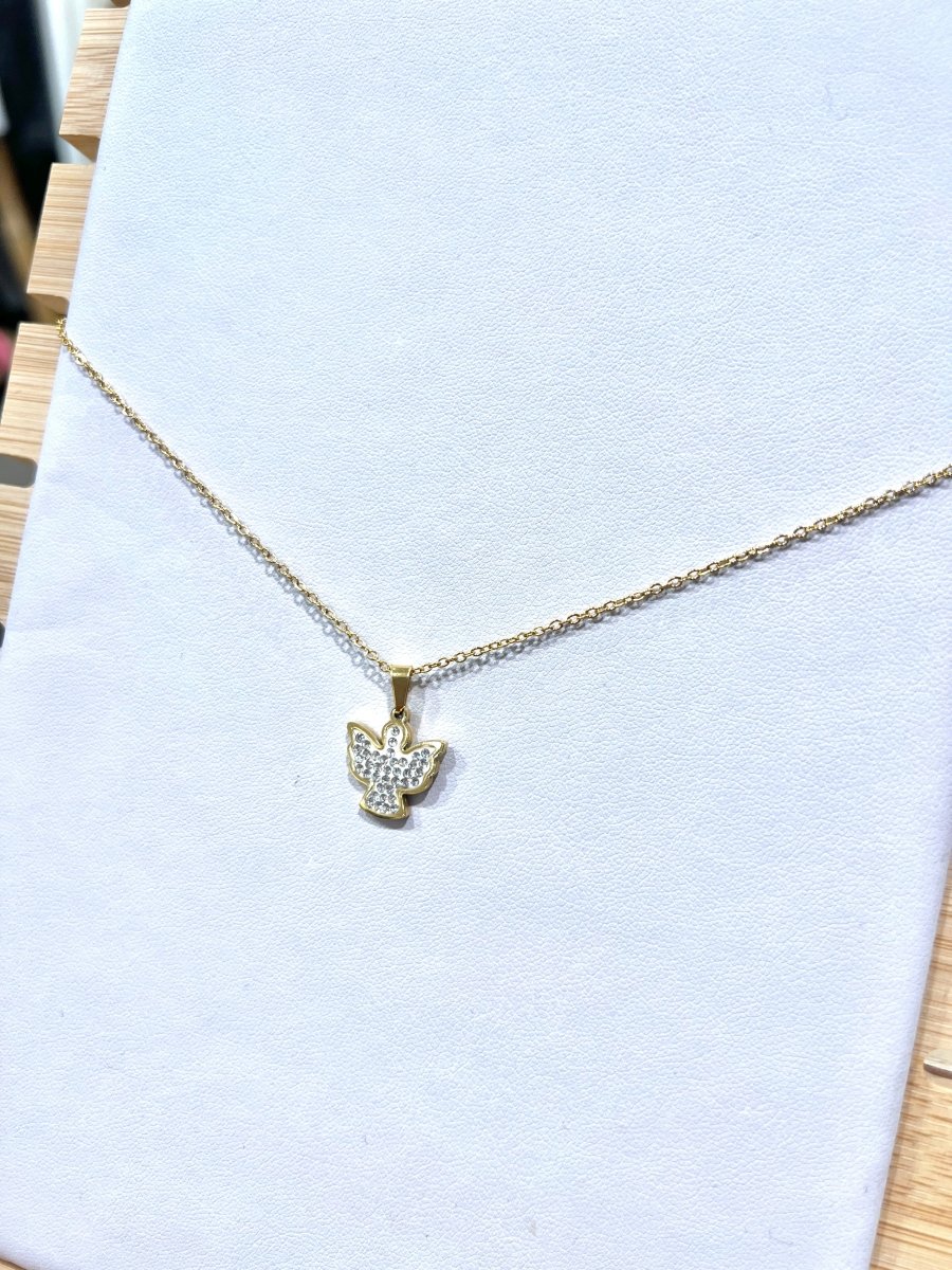 Collana Angeli oro con strass - Follie by Alice