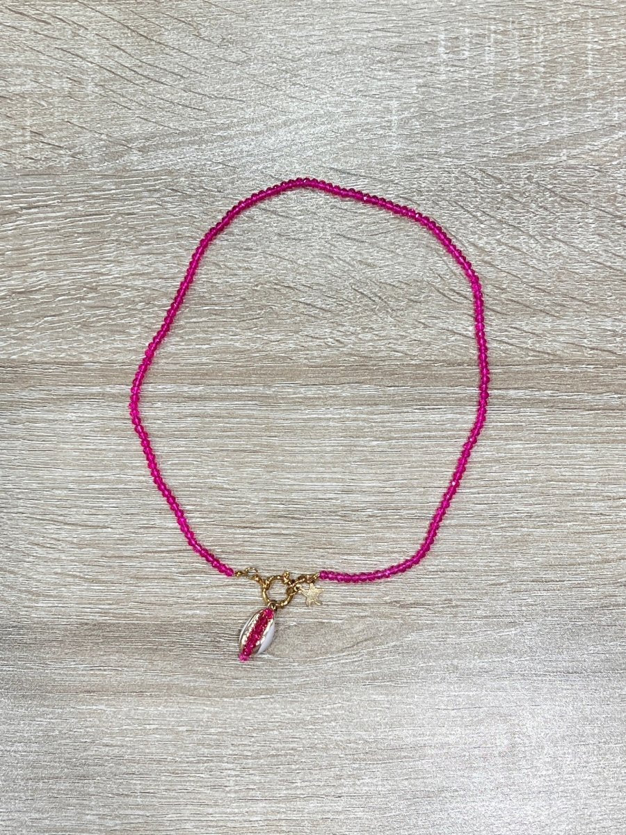 Collana fucsia con conchiglia - Follie by Alice