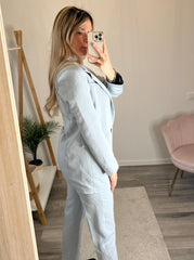 Completo giacca e pantaloni color ghiaccio - Follie by Alice