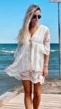 Copricostume con dettagli oro e ricami - Follie by Alice