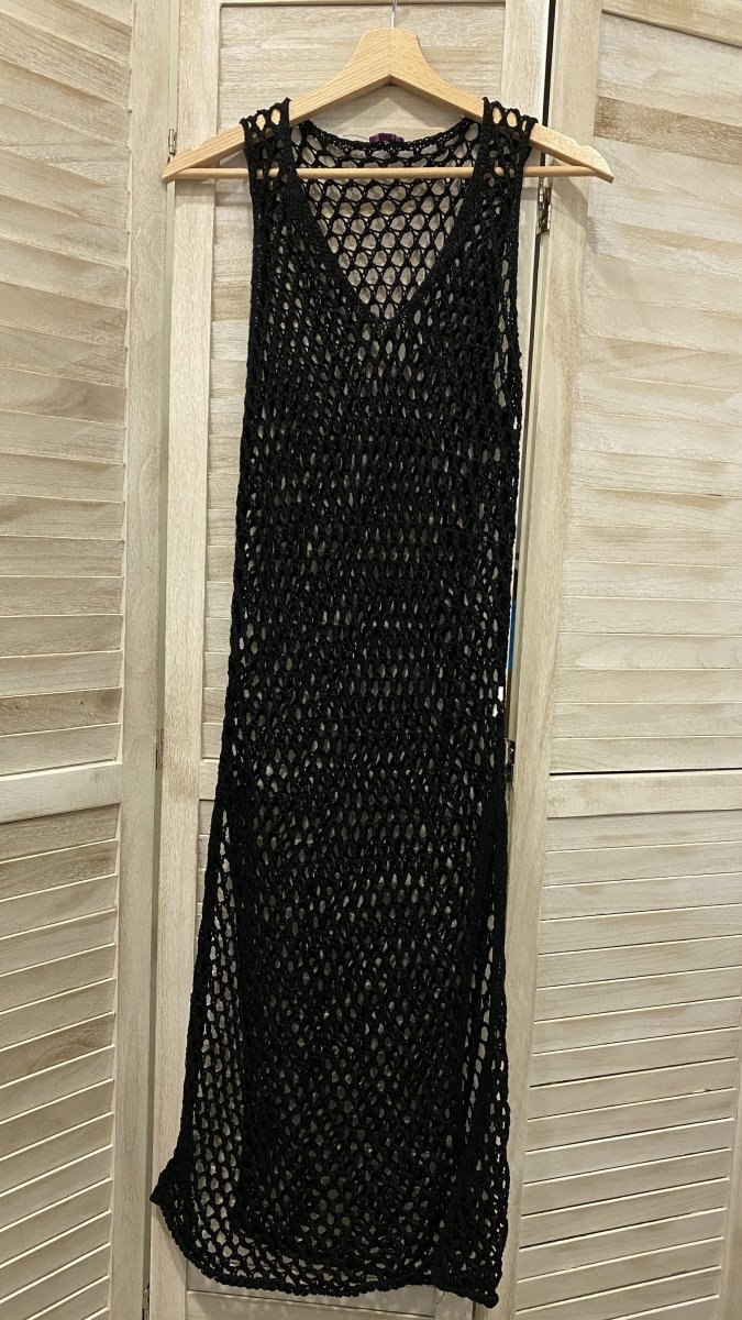Copricostume lungo nero - Follie by Alice