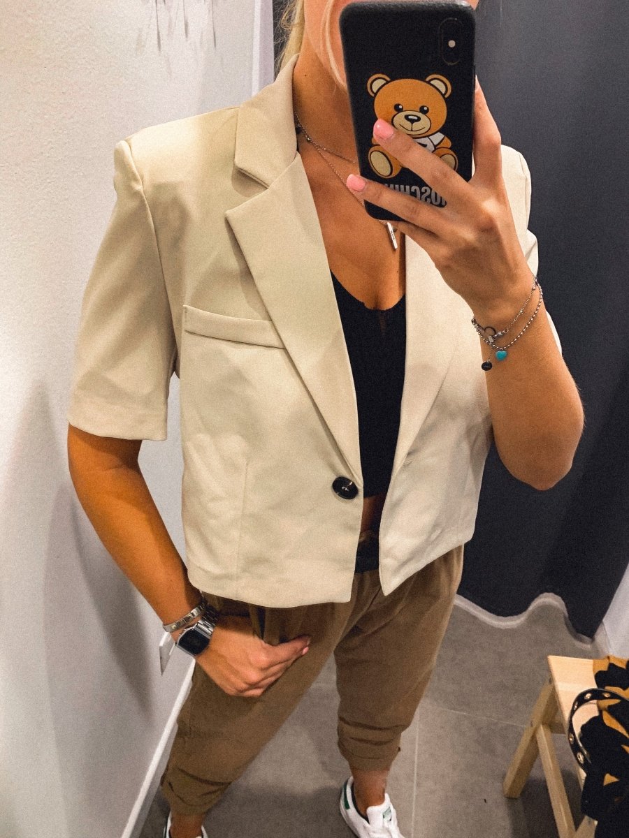 Giacca corta beige - Follie by Alice
