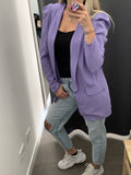 Giacca lunga color lilla - Follie by Alice