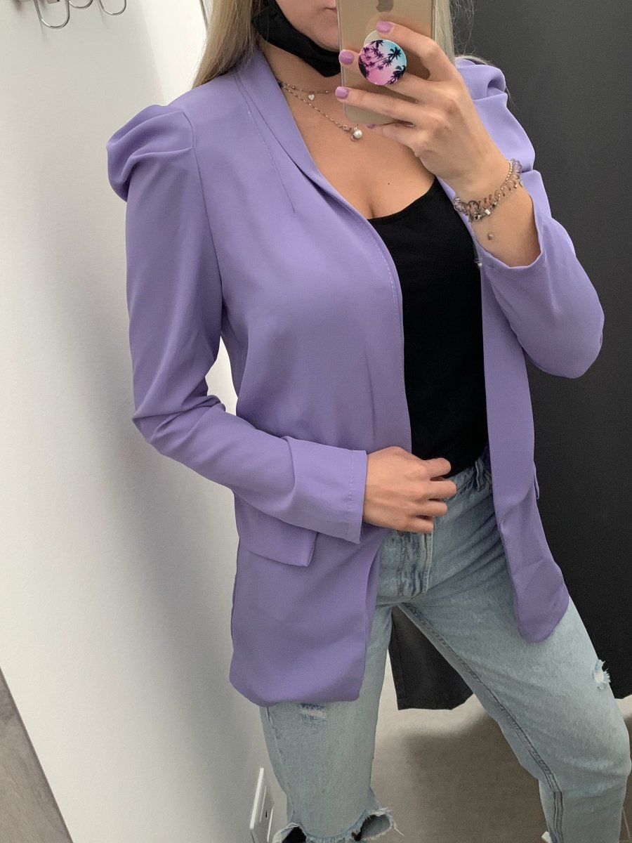 Giacca lunga color lilla - Follie by Alice