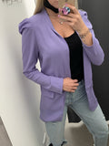 Giacca lunga color lilla - Follie by Alice