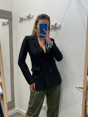 Giacca nera doppiopetto - Follie by Alice