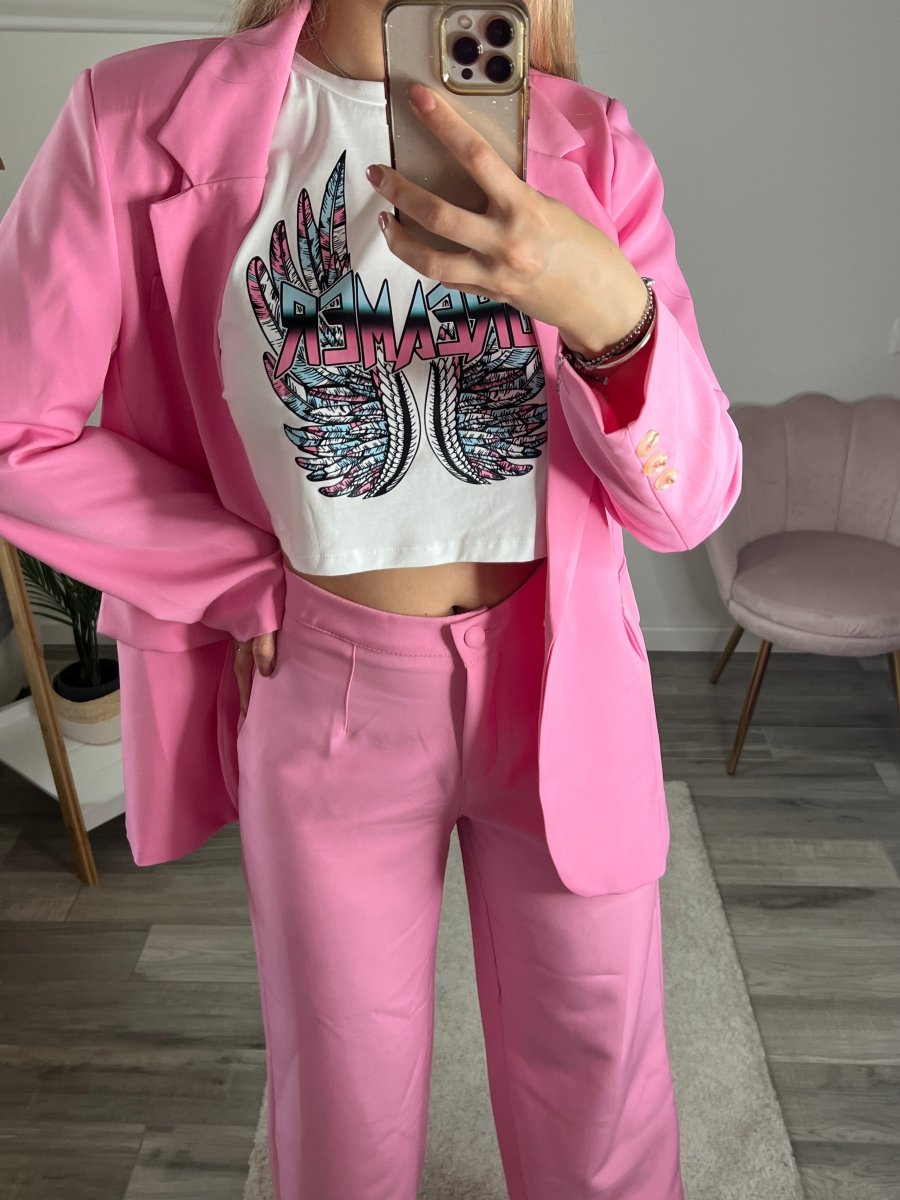 Giacca rosa bubble button - down - Follie by Alice