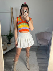Gilet arancione Rainbow - Follie by Alice