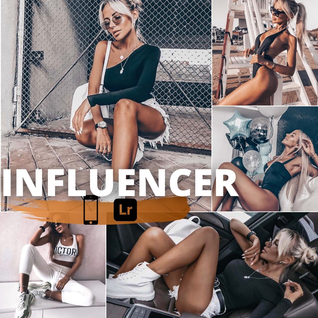 INFLUENCER - Pack da 5 Preset Lightroom - Follie by Alice Immagine principale del prodotto
