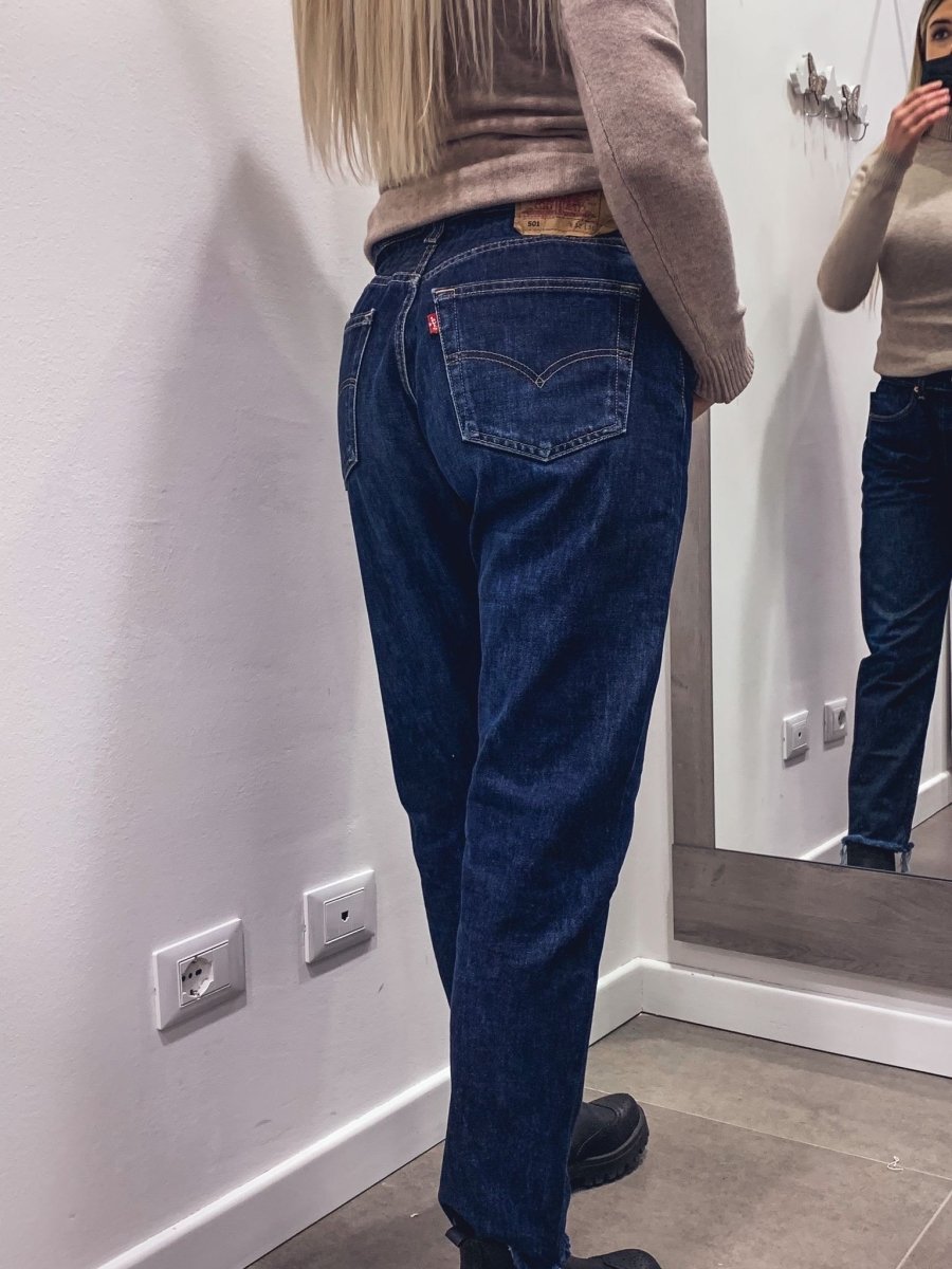 Jeans lunghi Levi's Vintage a caramella blu scuro - Follie by Alice