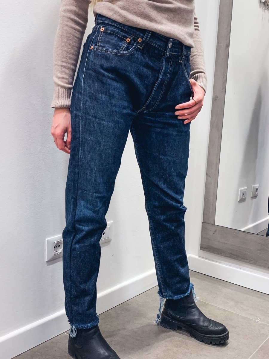 Jeans lunghi Levi's Vintage a caramella blu scuro - Follie by Alice