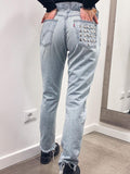 Jeans lunghi Levi's Vintage chiari a caramella con borchie a piramide sulla tasca - Follie by Alice