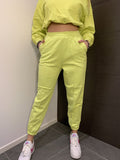 Joggers lime con cucitura - Follie by Alice