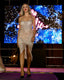 Longuette oro drappeggiata con paillettes - Follie by Alice