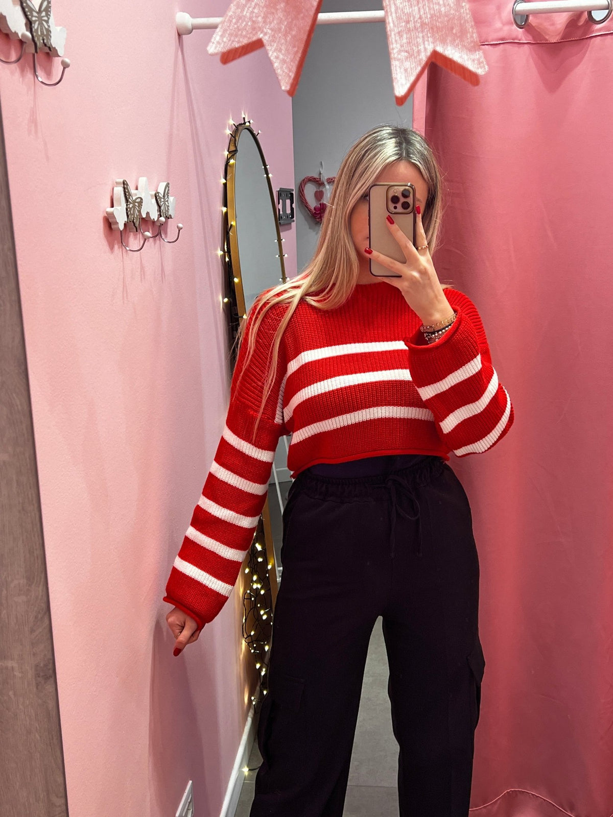 Maglioncino crop STRIPELET - Follie by Alice