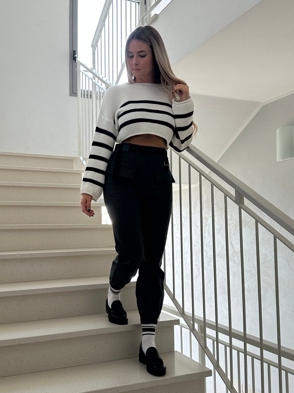 Maglioncino crop STRIPELET - Follie by Alice