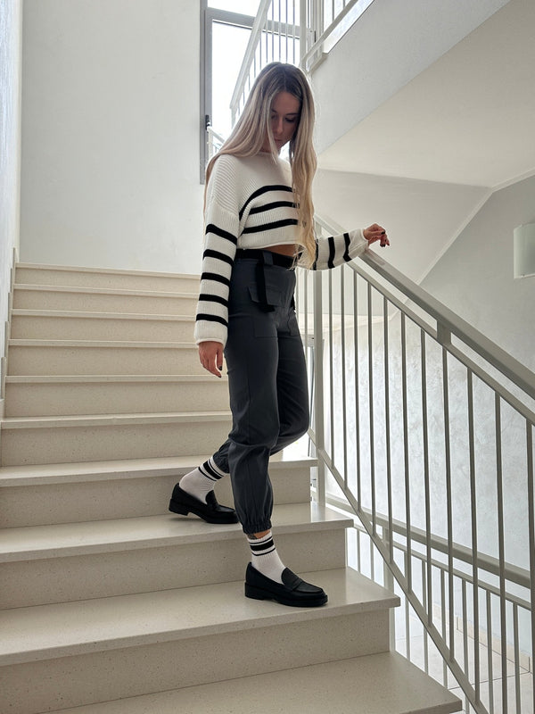 Maglioncino crop STRIPELET - Follie by Alice