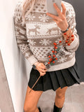 Maglione Magic Christmas natalizio bianco e beige - Follie by Alice