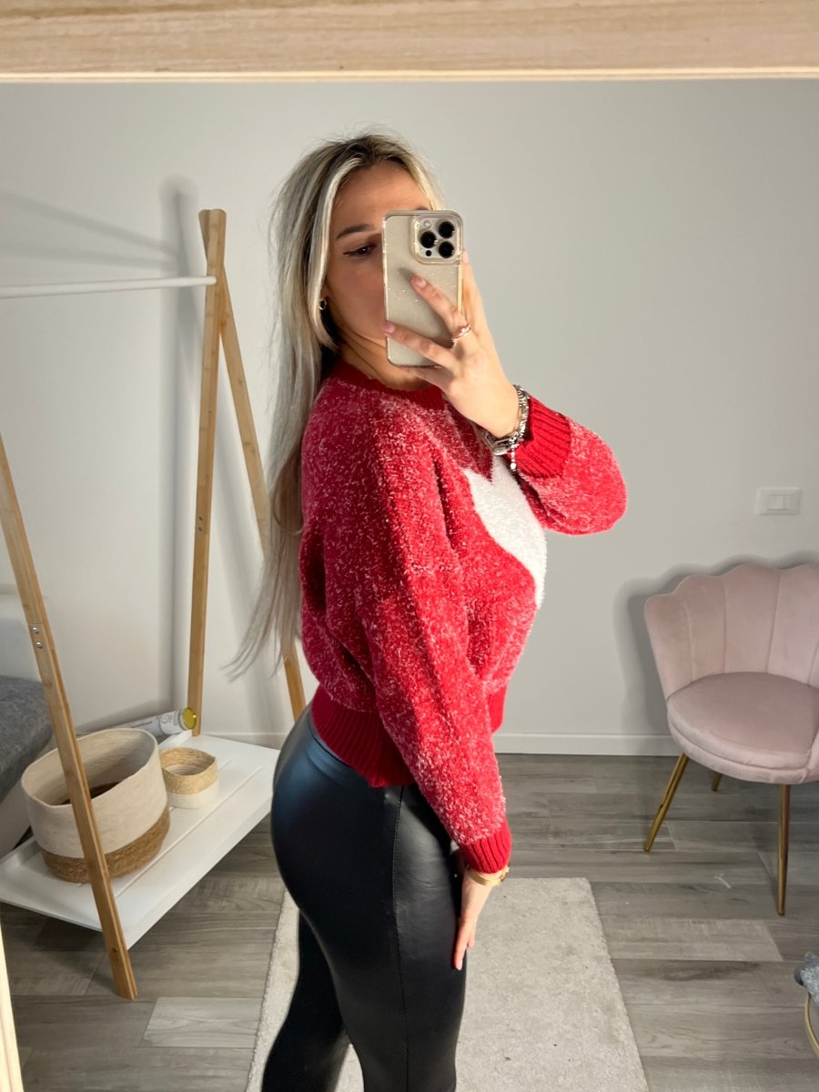 Maglione maxi - cuore - Follie by Alice