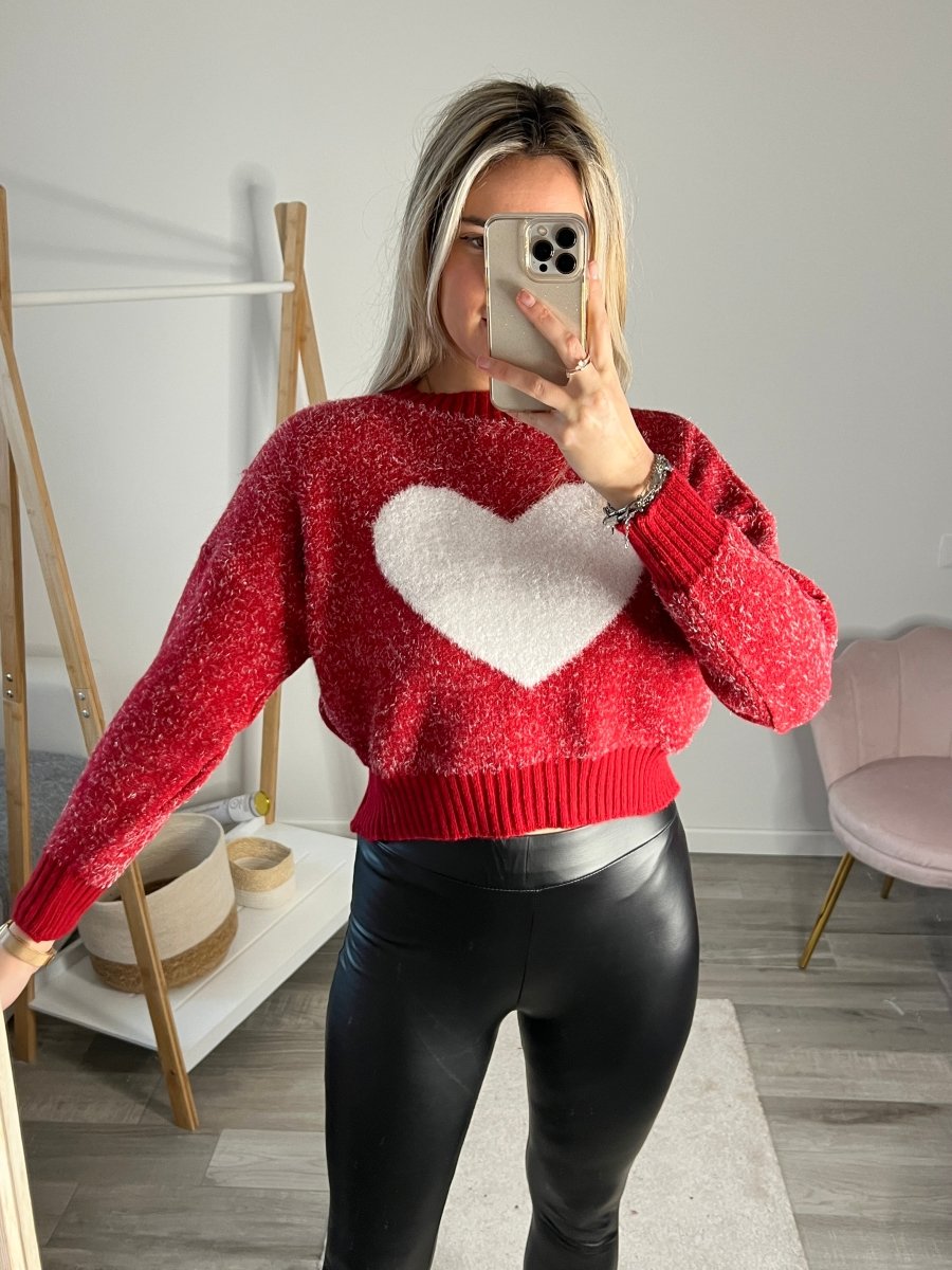 Maglione maxi - cuore - Follie by Alice