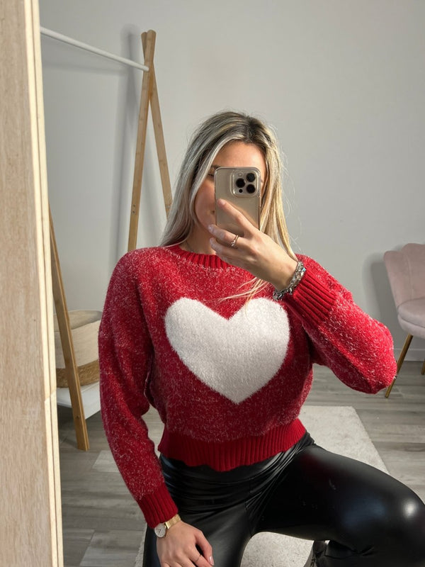 Maglione maxi - cuore - Follie by Alice